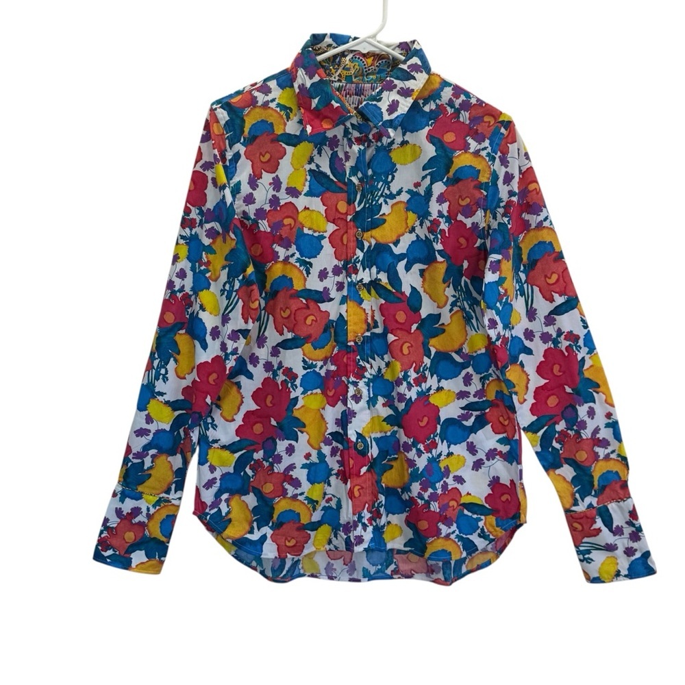 Robert Graham Priscilla Floral Print Collared Shirt
Size L